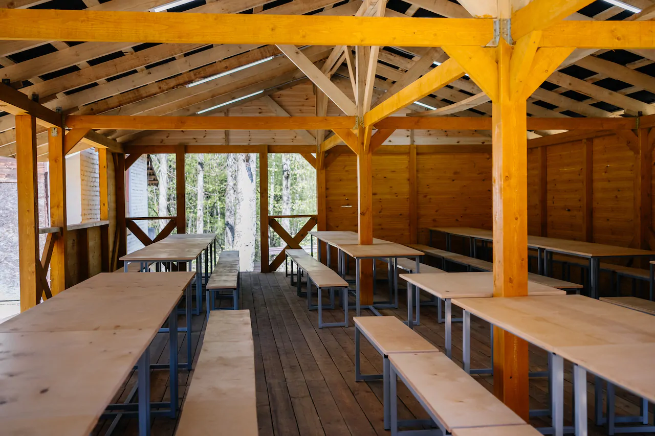 Просторная беседка для мероприятий до 150 человек