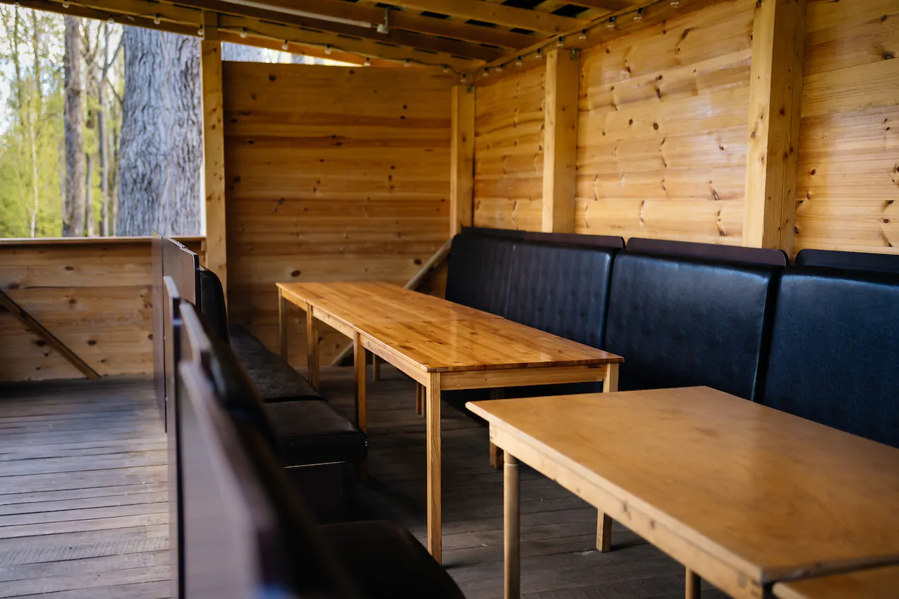 VIP беседка с крышей и мангалом на 40 человек