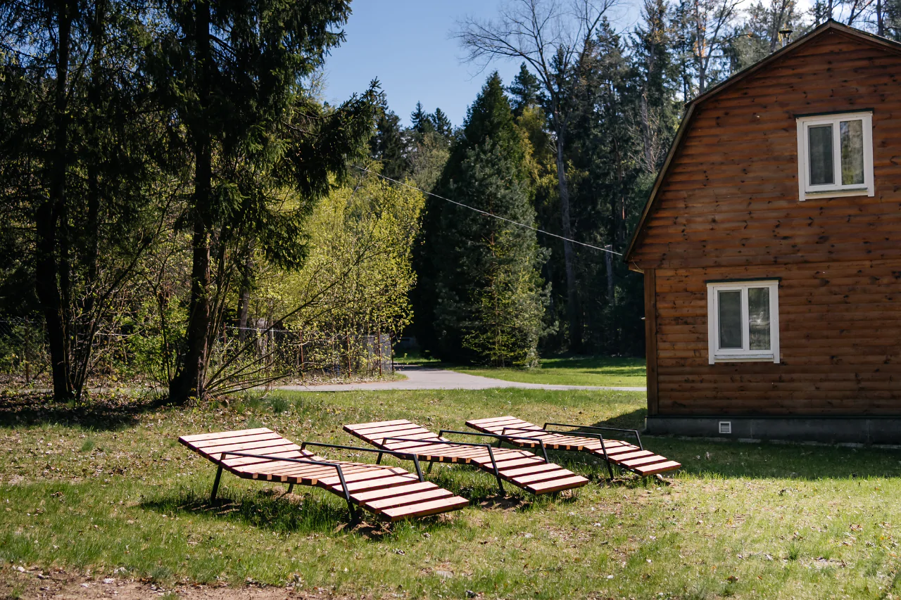 Место для отдыха на природе в R-парке